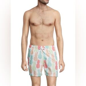 NWT TRUNKS Sano Pineapple Swim Trunks Men’s Sz XL